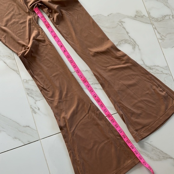 NWT PUMIEY flare jumpsuit size small tan brown latte color - Picture 5 of 8